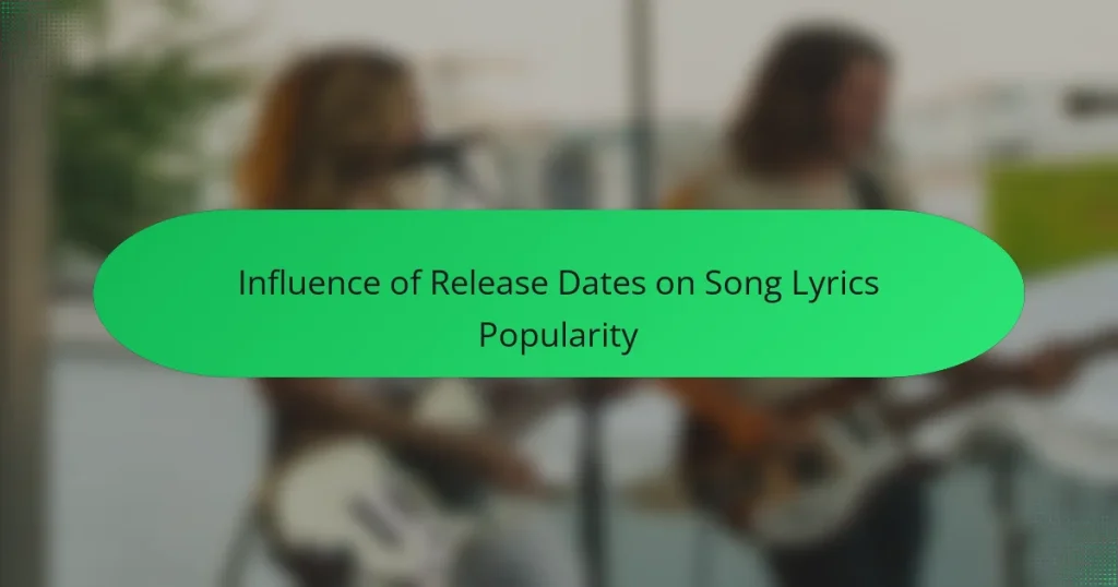 Influence of Release Dates on Song Lyrics Popularity